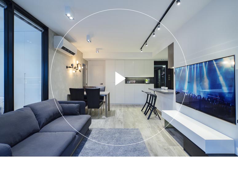 Tai Po West Village's Dining and Living Room Interior Design